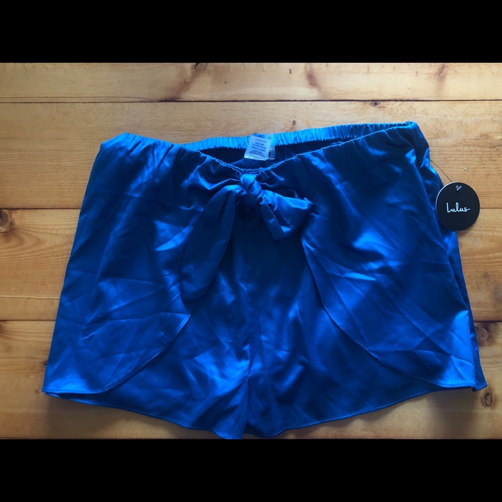 Satin shorts